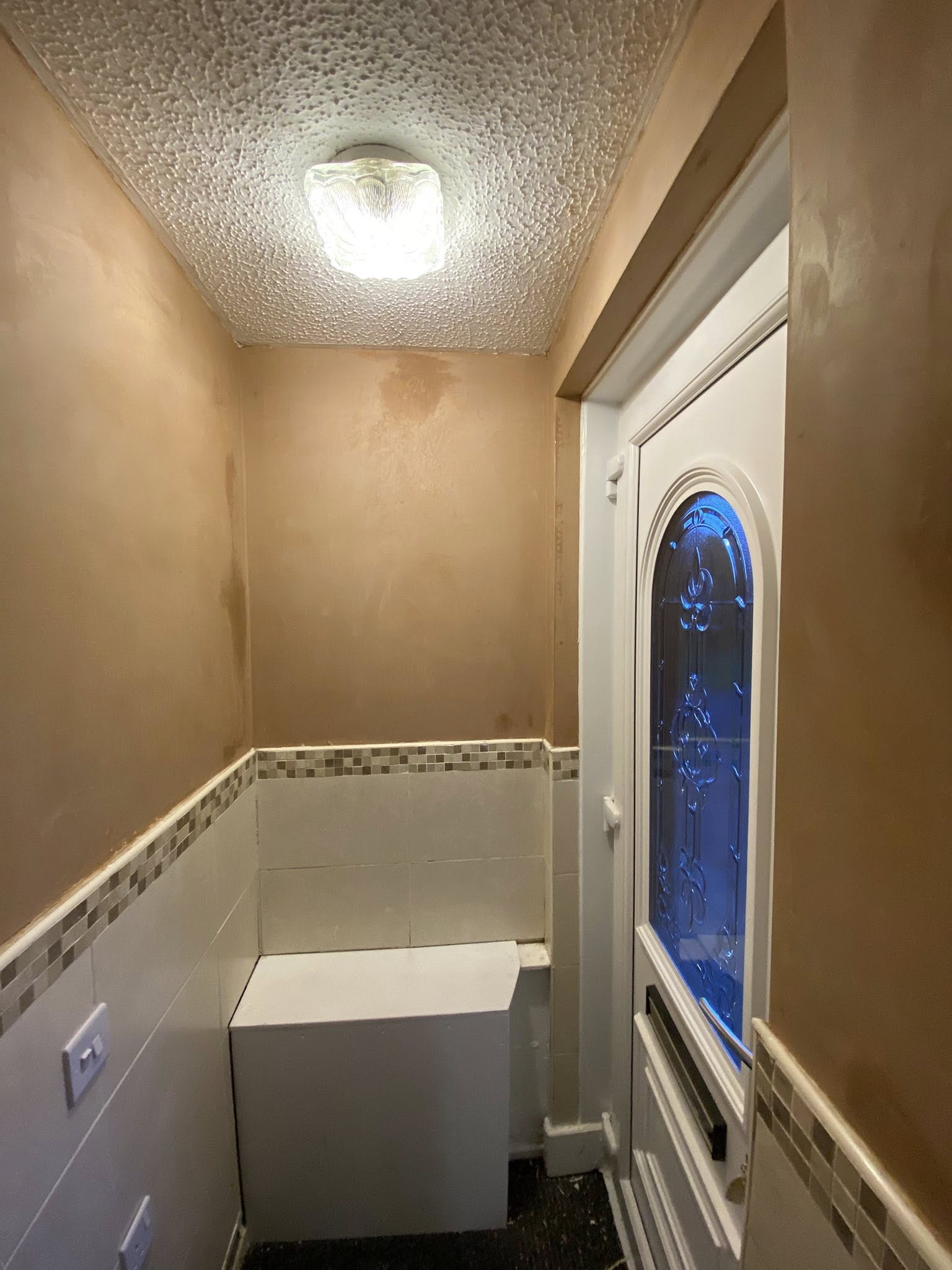 Recent plastering work