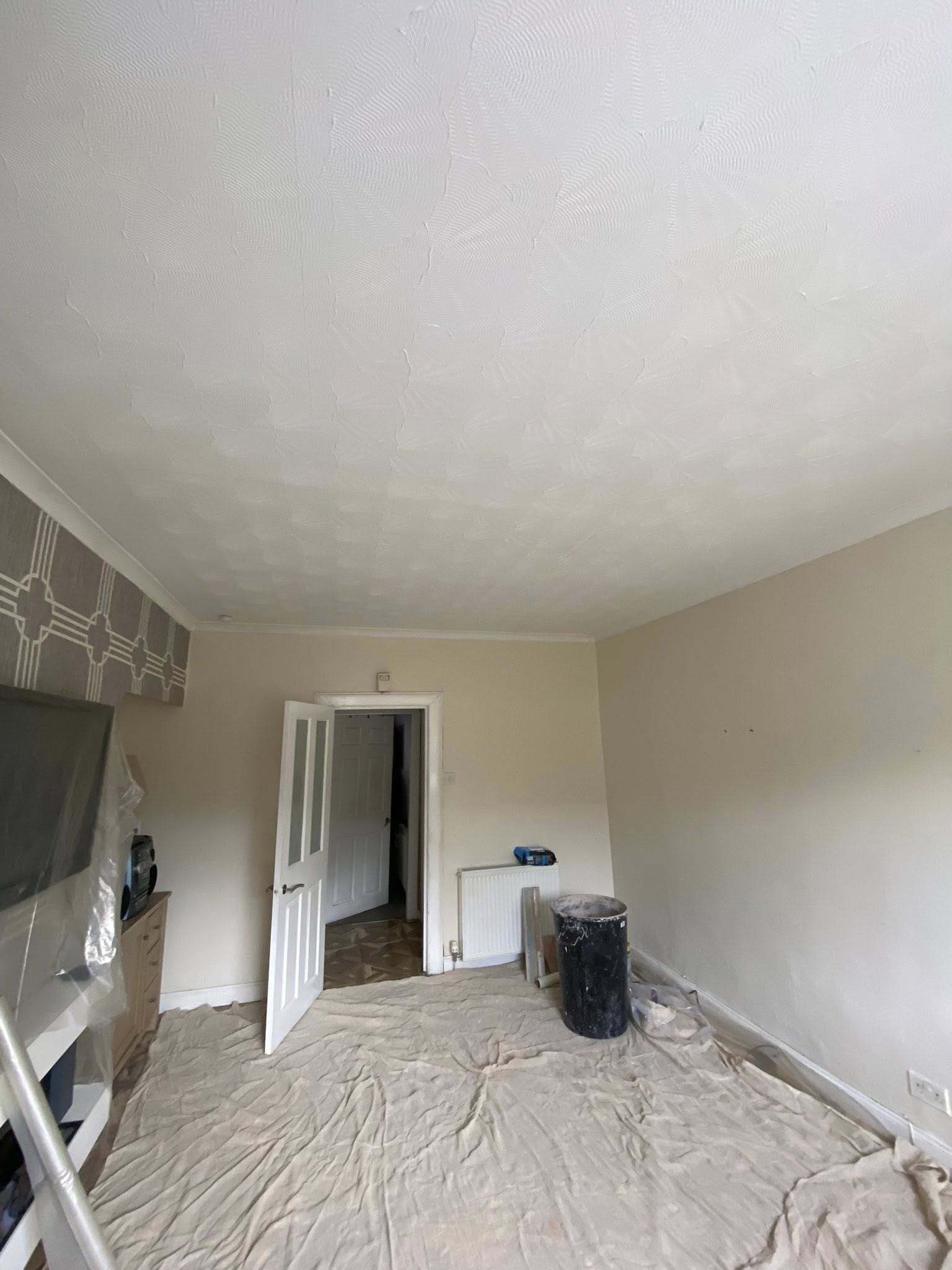 Room ceiling prep